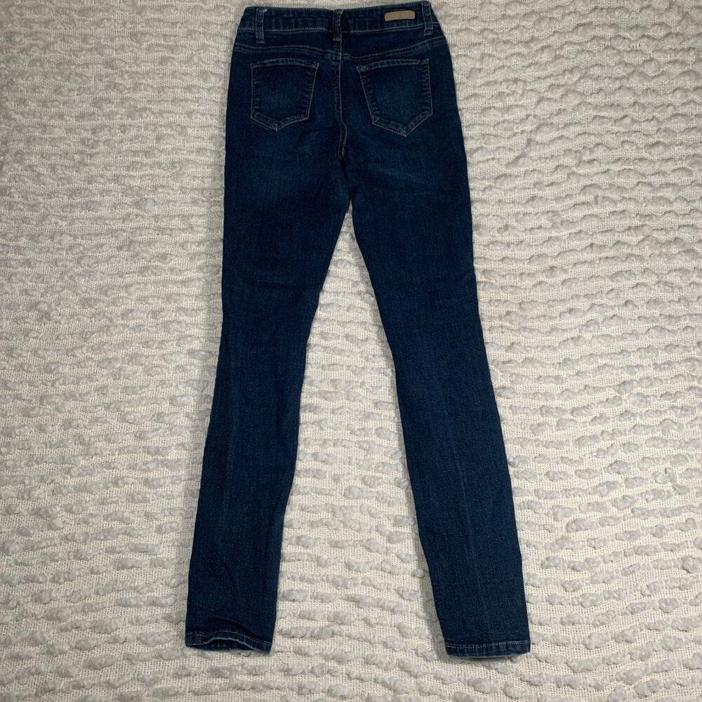 TRUE CRAFT WOMNES SIZE 3 SKINNY BLUE JEANS MID RISE STRETCH‎ CASUAL FESTIVAL